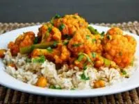 کاری گل کلم با کدو