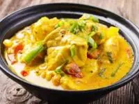 خوراک ماهی سفید با کاری
