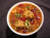 خورش مرغ با انار و سیر