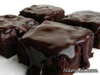 براونی با سس شکلات