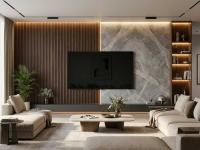 دیوار پشت تلویزیون را چگونه طراحی کنیم