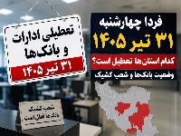 تعطیلی بانک ها