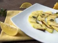 کدوی کباب شده همراه با لیمو و نعنا