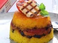 ته چین بادمجان و گوجه