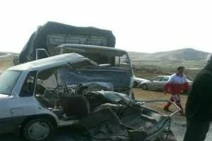 سقوط پراید به دره