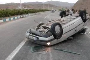 واژگونی خودروی سمند