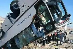 واژگونی اتوبوس