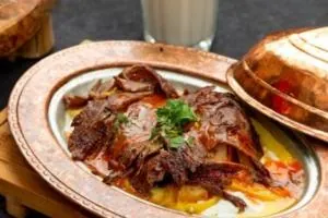 شوید پلو با گوشت