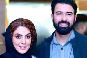 نیلوفر شهیدی و همسرش