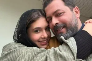 پژمان بازغی و دخترش