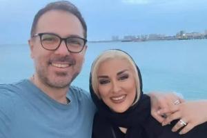 کوروش تهامی و همسرش