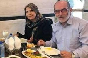 مهرداد فلاحتگر و همسرش