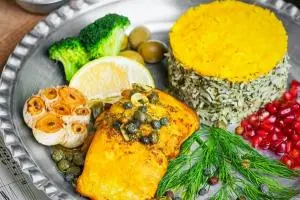 سبزی پلو با ماهی