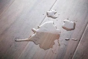 لکه اب روی چوب