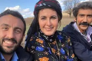 فاطمه گودرزی و پسرش
