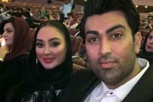 الهام حمیدی و همسرش