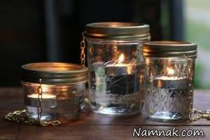 کاردستی با شیشه مربا