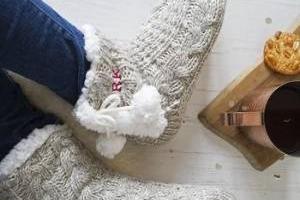 مدل پاپوش بافتنی