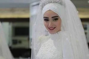 تاج عروس محجبه