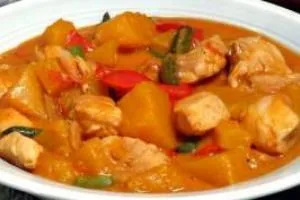 مرغ با کدو
