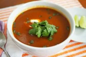 آش گوجه با لوبیا