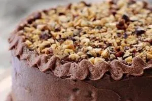 کیک شکلات فندقی