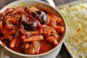 خورشت آلو و هویج