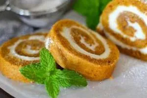 کیک رول کدوحلوایی