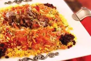 هویج پلو با گوشت