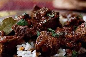 گوشت بره با کاری کشمیر