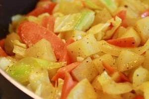 خوراک سیب زمینی و هویج