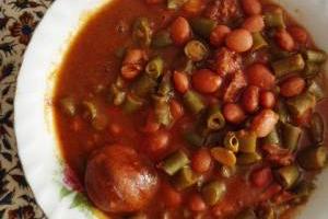 خورش لوبیا سبز با گوشت