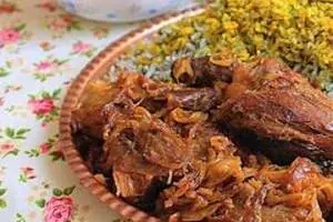 باقالی پلو با گردن