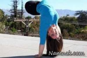 دختر ژیمناستیک کار