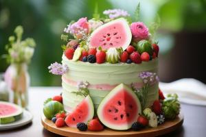 کیک هندوانه‌ای