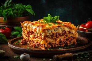 لازانیا با سس بشامل