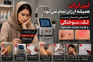 لیزر ارزان همیشه ارزان تمام نمی‌شود؛ ۷ اشتباهی که ممکن است به لک، سوختگی و هزینه دوباره ختم شود