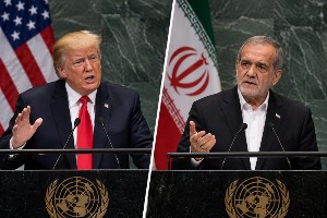 سخنرانی پزشکیان و ترامپ