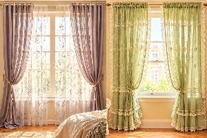 مدل پرده حریر ساده