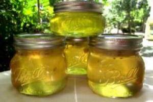 ژله سیب و نعنا