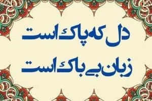 دل که پاک است زبان بی باک است