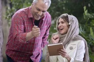 ویشکا آسایش و مهران مدیری