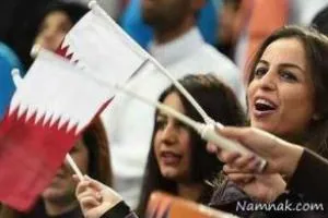تشویق تیم قطر