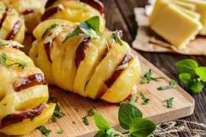 دستور تهیه سیب زمینی شکم پر