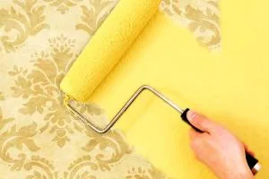 رنگ روی کاغذ دیواری