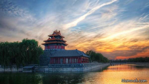 غروب آفتاب در پکن