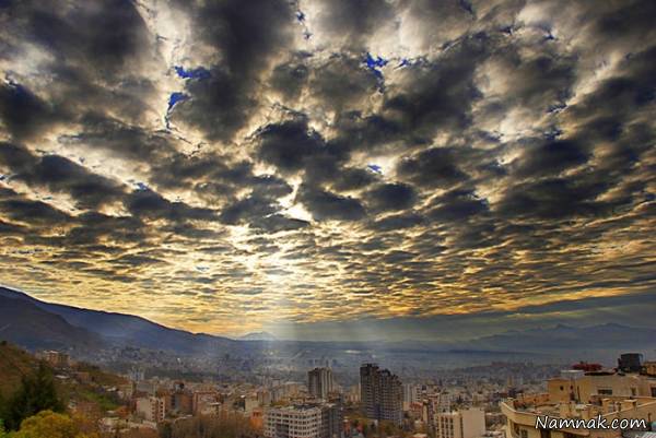  غروب آفتاب در تهران