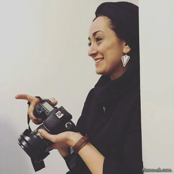 مریم پالیزبان از دوربین نوشین جعفری در پشت صحنه لانتوری