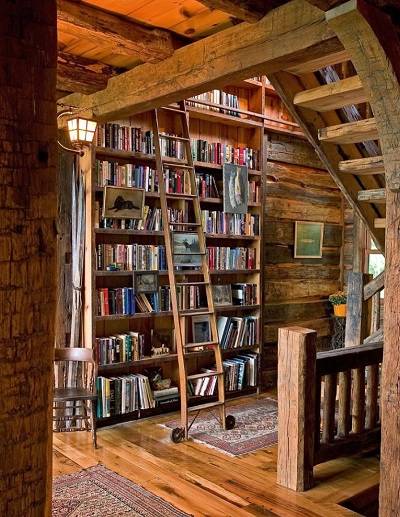  کتابخانه چوبی