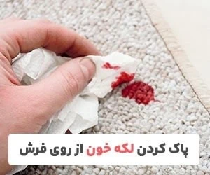 پاک کردن لکه خون